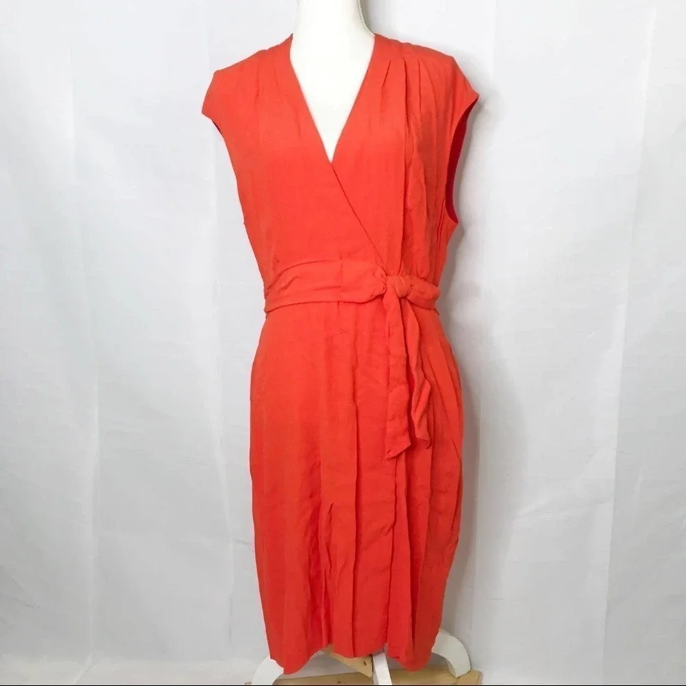 Kate spade bow villa orange dress size 10